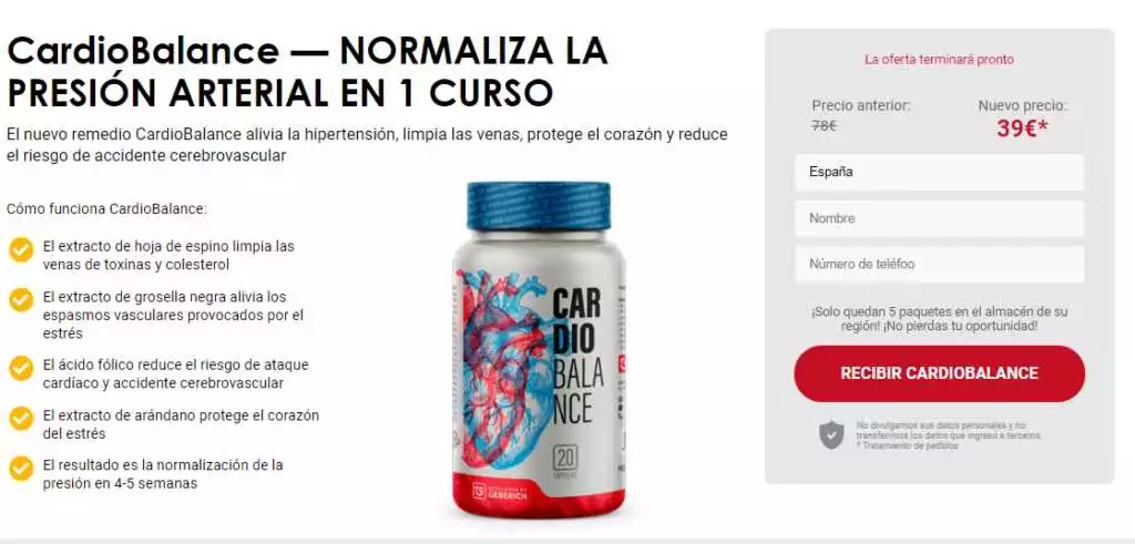 Cardiobalance en farmacia de Bilbao